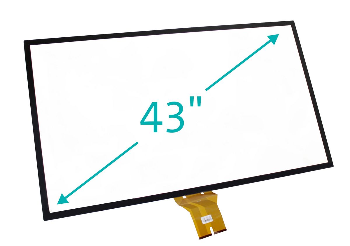 Manufacturing & processing of 43 "touchscreen with glass sensor 
